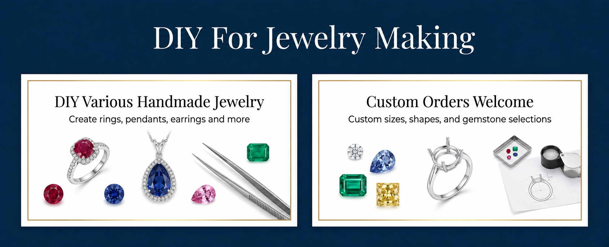 DIY jewelry making and custom orders welcome